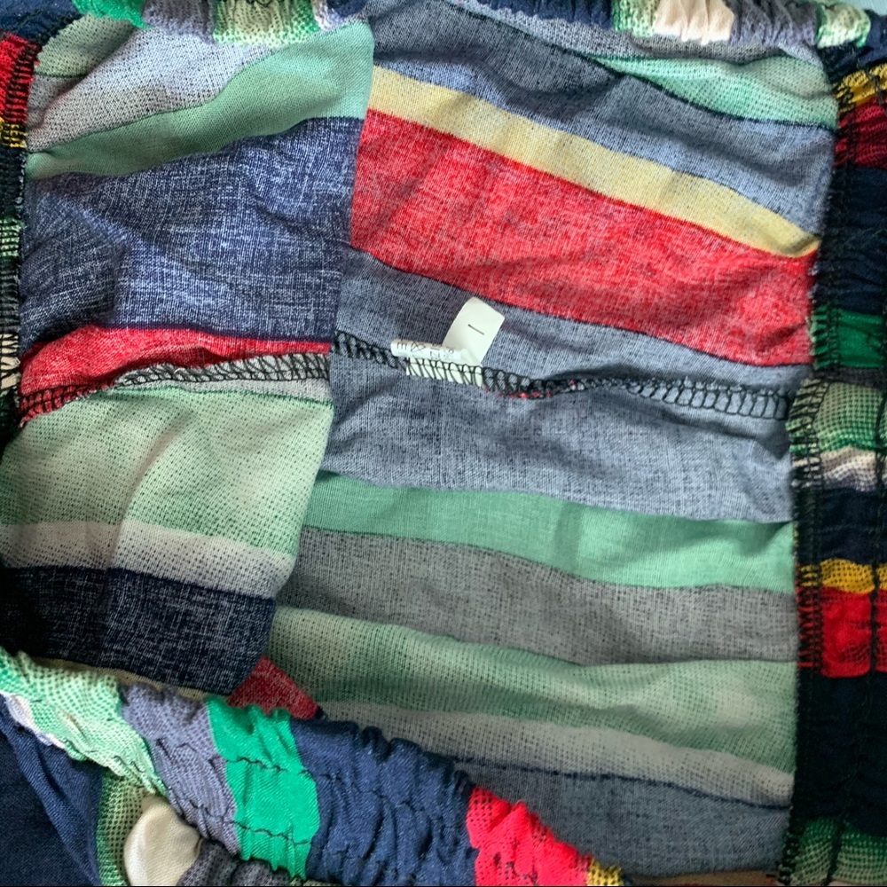 Colorful Striped Soft Short—high waisted - Picture 3 of 4